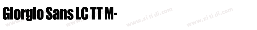 Giorgio Sans LC TT M字体转换